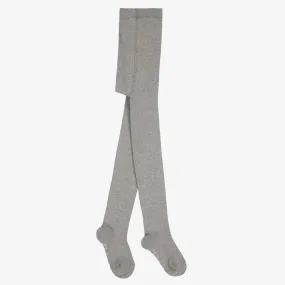 Girls Grey Cotton Tights