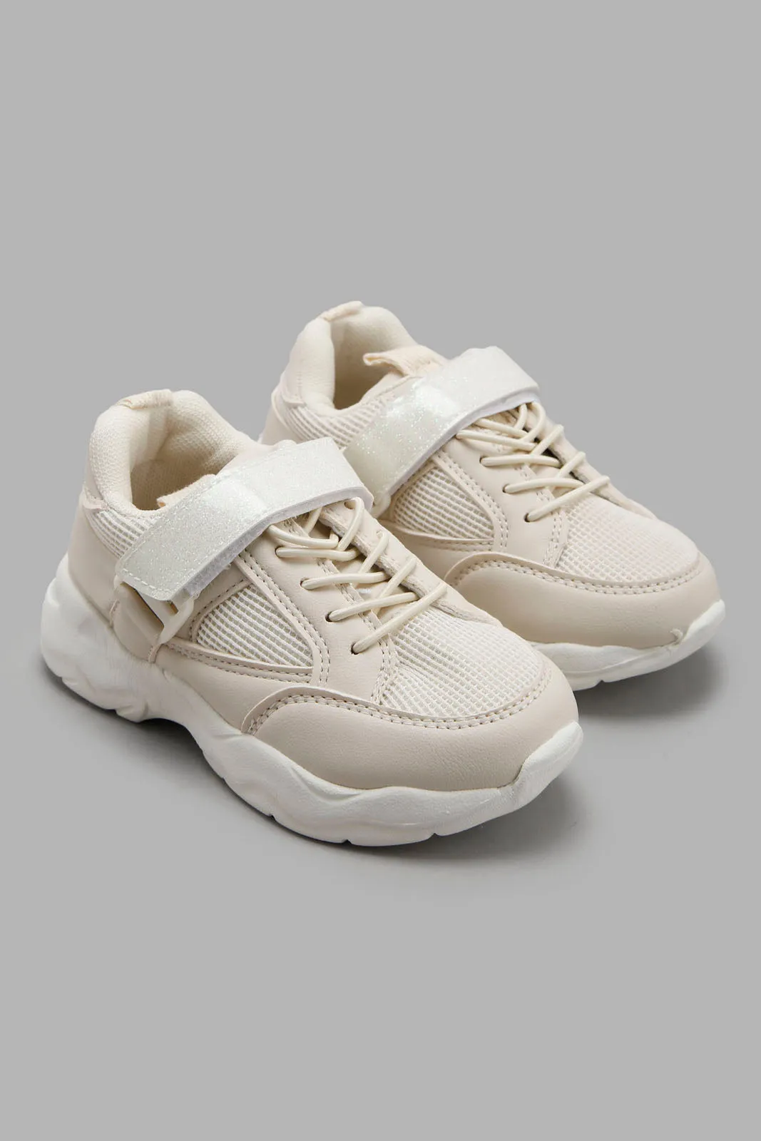 Girls Ivory Chunky Sneaker