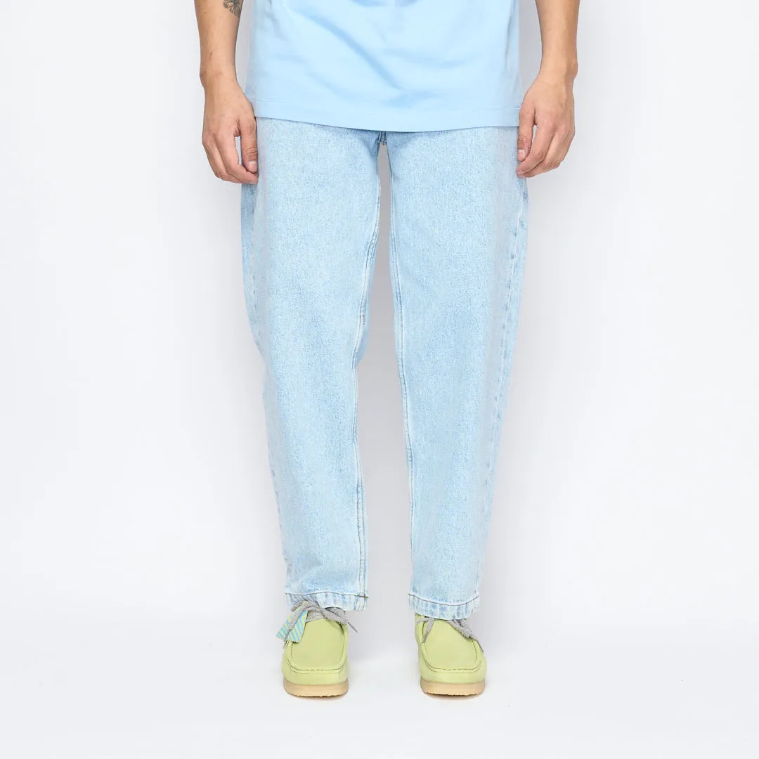 Goodies Sportive - Relaxed Crop Jeans (Light Blue)