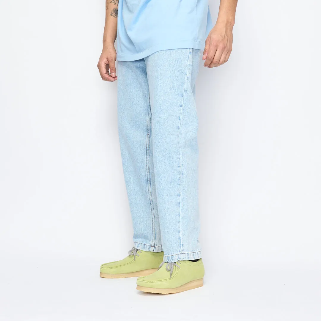 Goodies Sportive - Relaxed Crop Jeans (Light Blue)