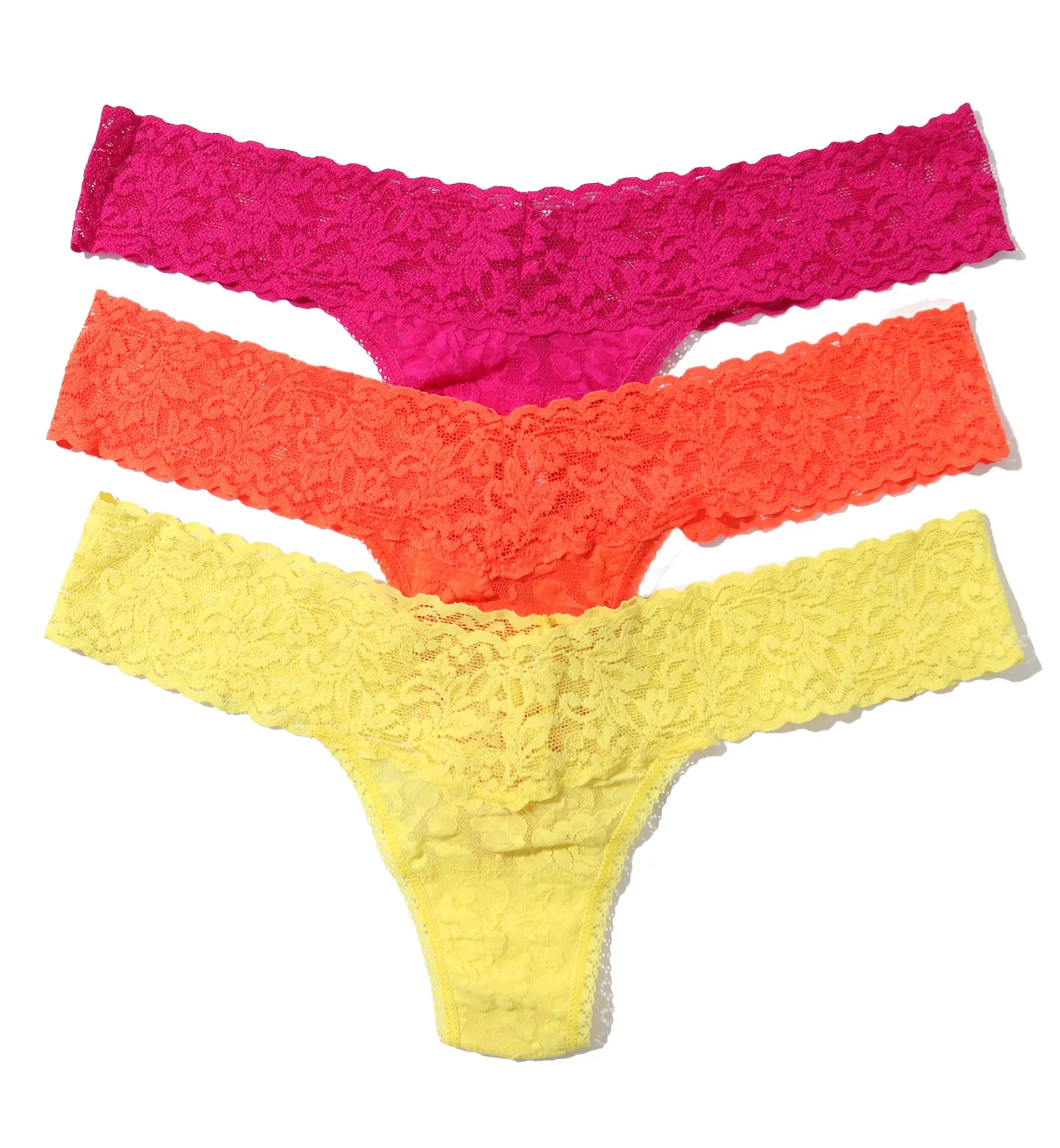 Hanky Panky 3-PACK Signature Lace Low Rise Thong (49113PK) - Extra Spice