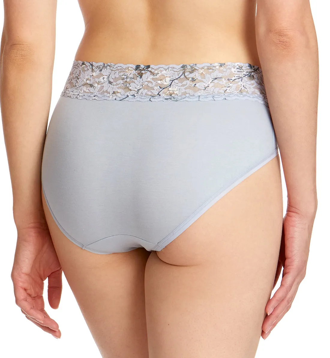 Hanky Panky Cotton-Spandex French Brief (892441) - Grey/Meadow