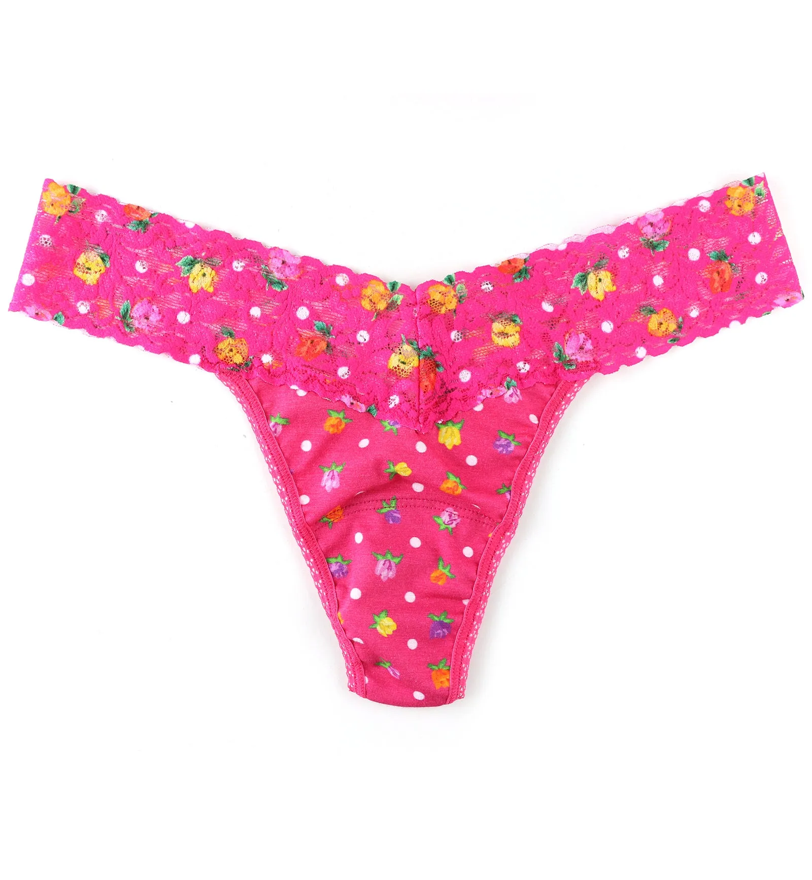 Hanky Panky Printed Organic Cotton Low Rise Thong (PR891581) - Heidi