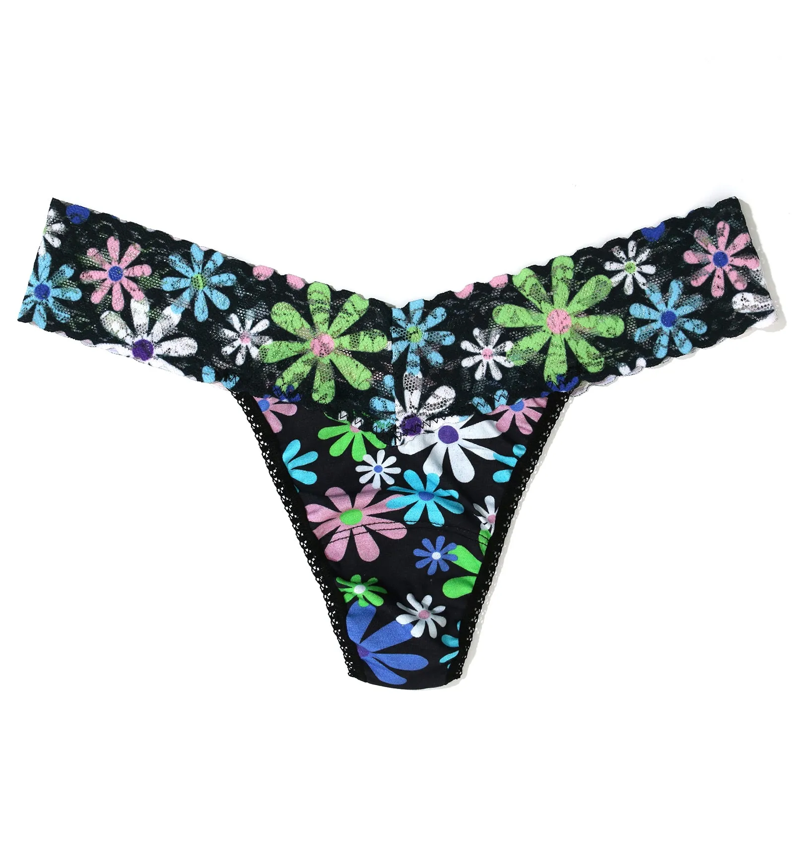 Hanky Panky Printed Organic Cotton Low Rise Thong (PR891581) - Pure Joy