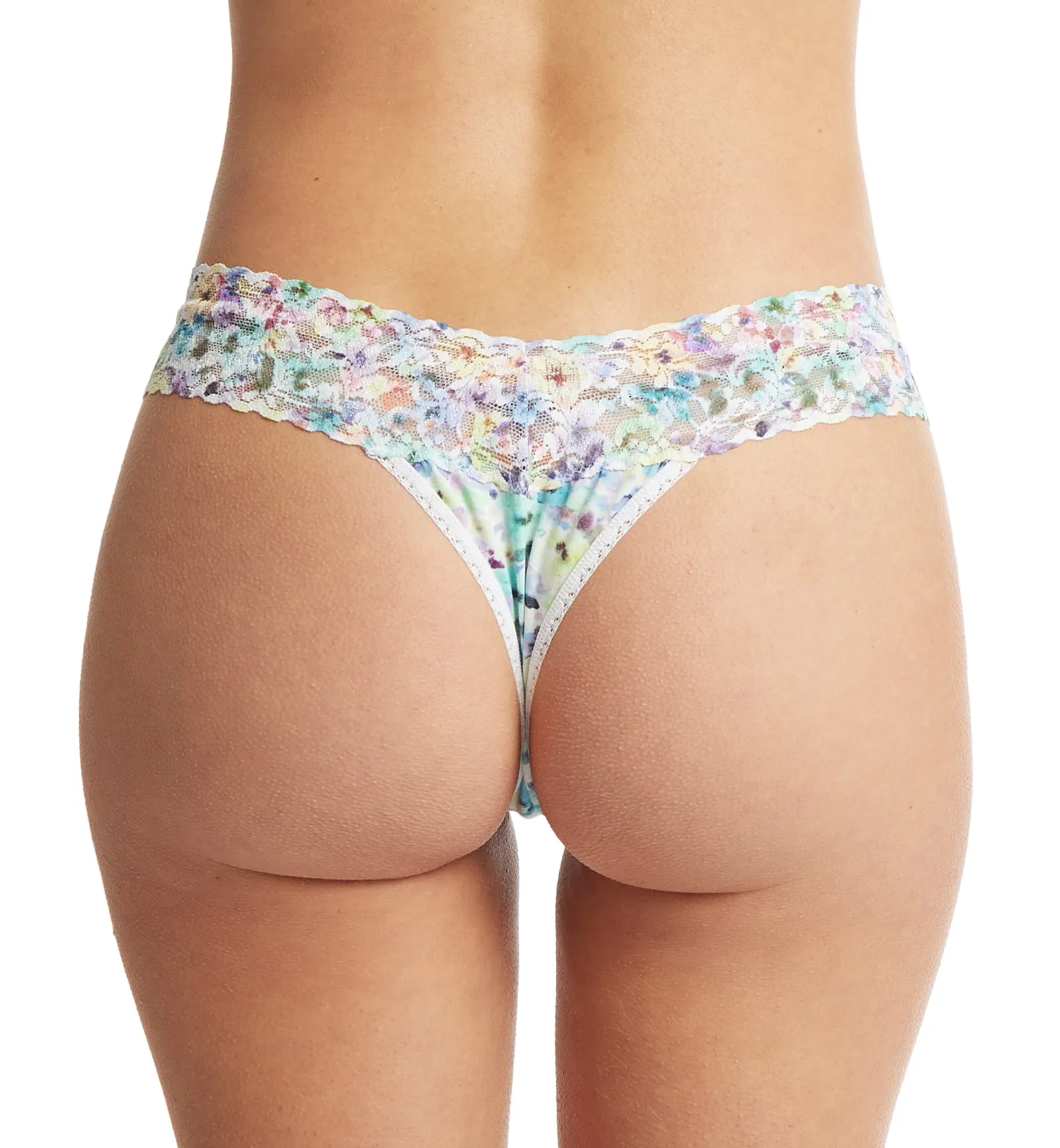 Hanky Panky Printed Supima Cotton Low Rise Thong (PR891581) - Wishful Thinking