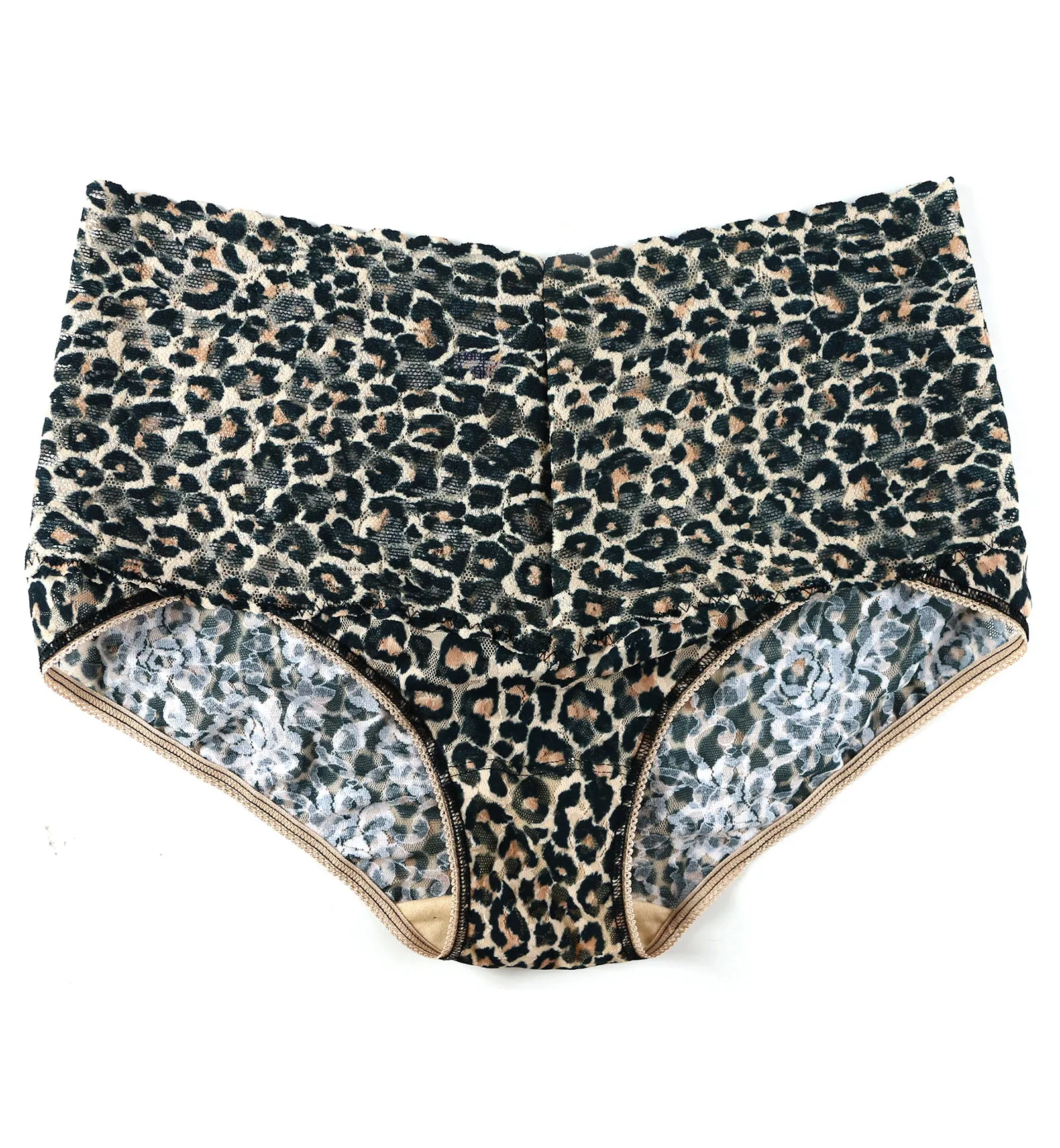 Hanky Panky Retro Lace Printed V-kini (PR9K2124) - Classic Leopard