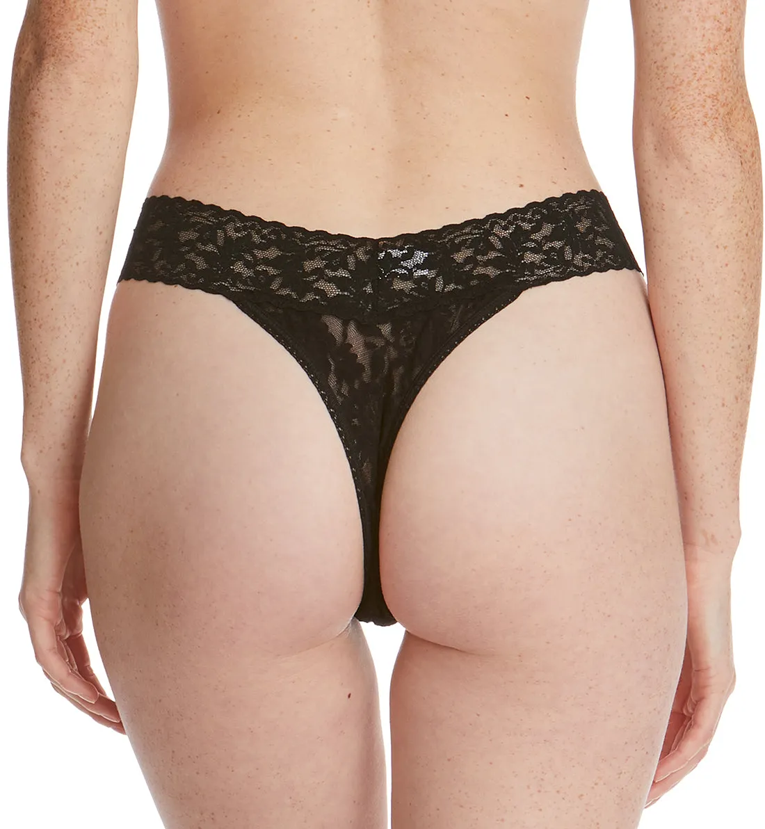 Hanky Panky Signature Lace Original Rise Thong (4811P) - Black