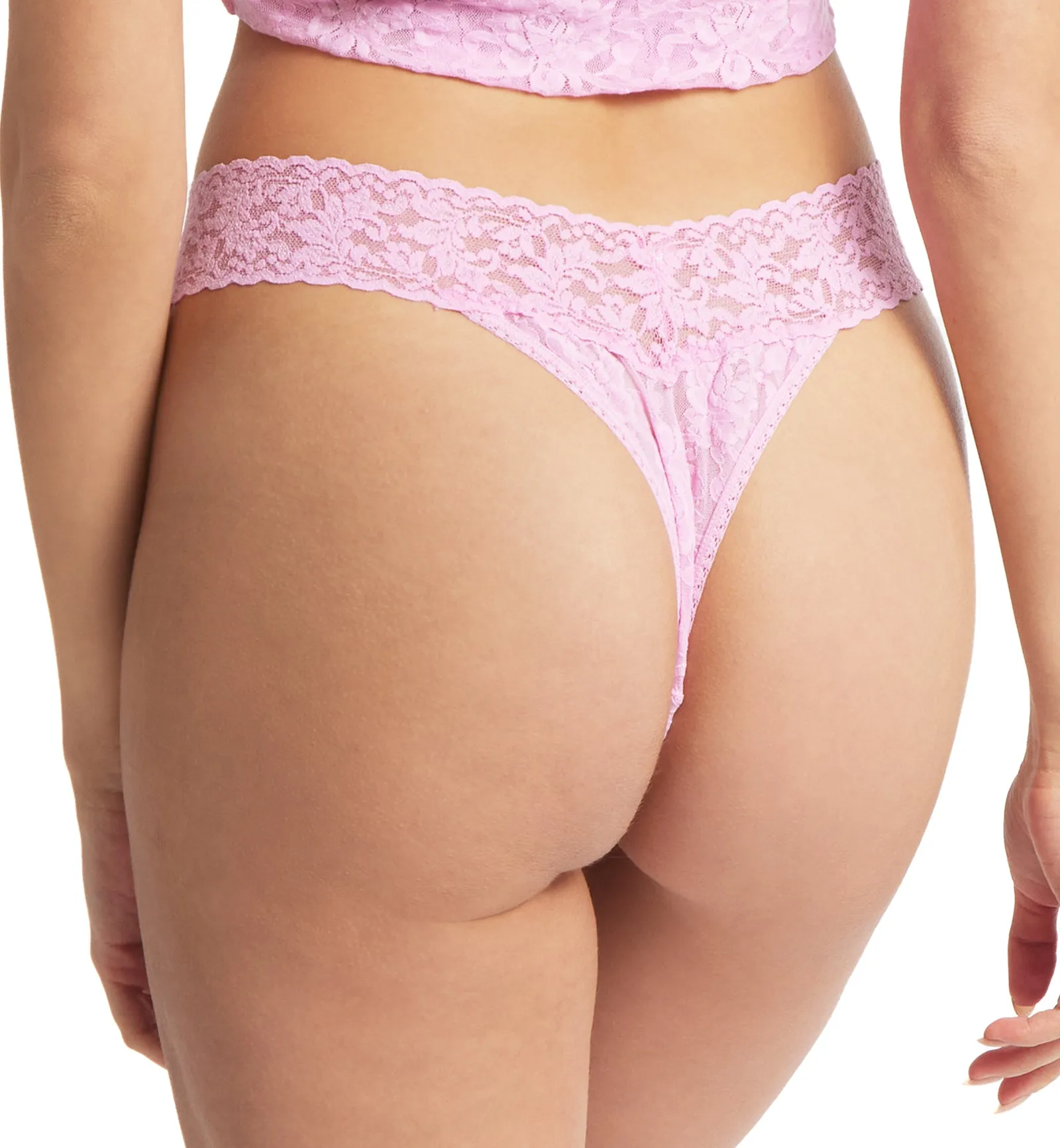 Hanky Panky Signature Lace Original Rise Thong (4811P) - Cotton Candy