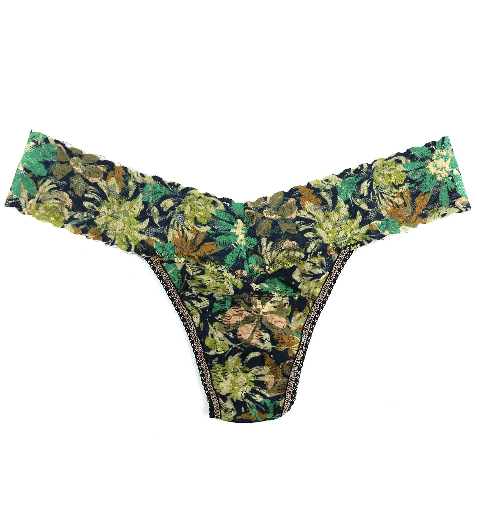 Hanky Panky Signature Lace Printed Low Rise Thong (PR4911P) - Camo Garden