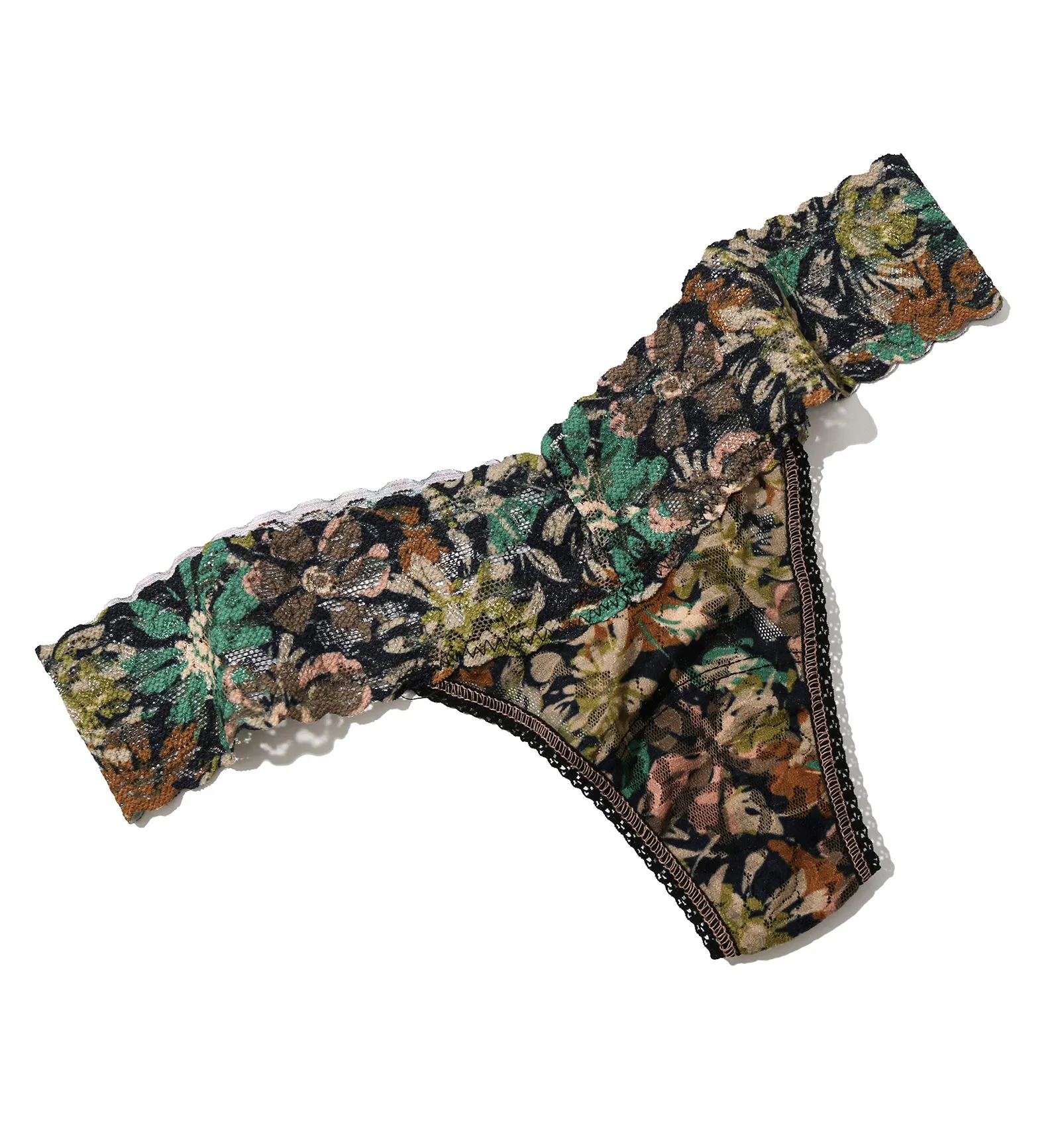 Hanky Panky Signature Lace Printed Low Rise Thong (PR4911P) - Camo Garden