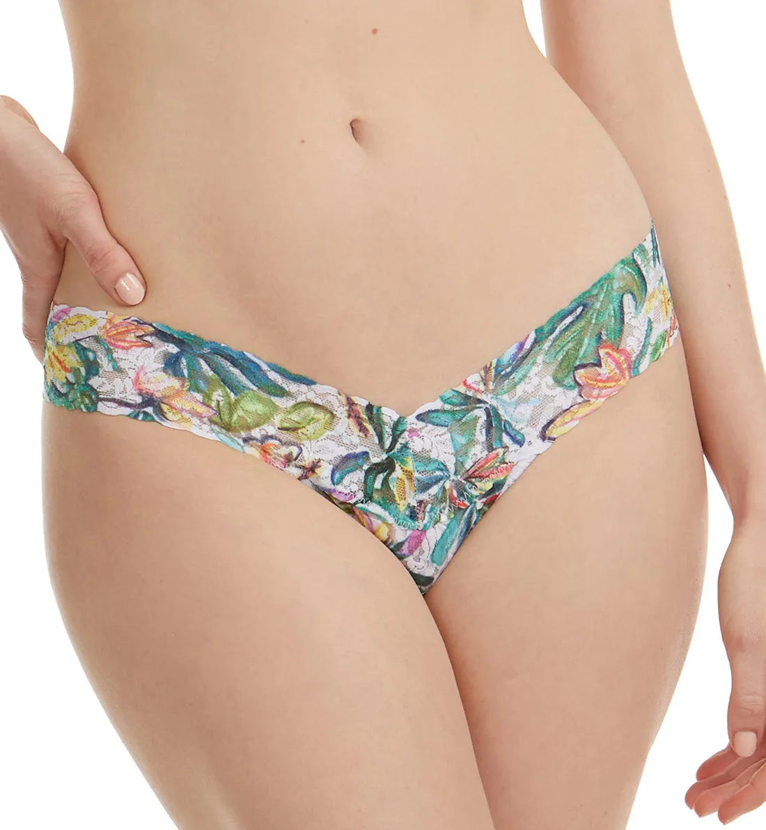 Hanky Panky Signature Lace Printed Low Rise Thong (PR4911P) - Palm Springs