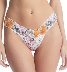 Hanky Panky Signature Lace Printed Low Rise Thong (PR4911P) - Pressed Bouquet