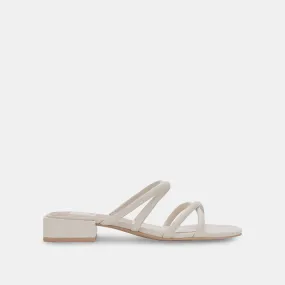 HAPI Sandals Ivory Leather | Ivory Leather Low Heel Sandals– Dolce Vita 6878060281922