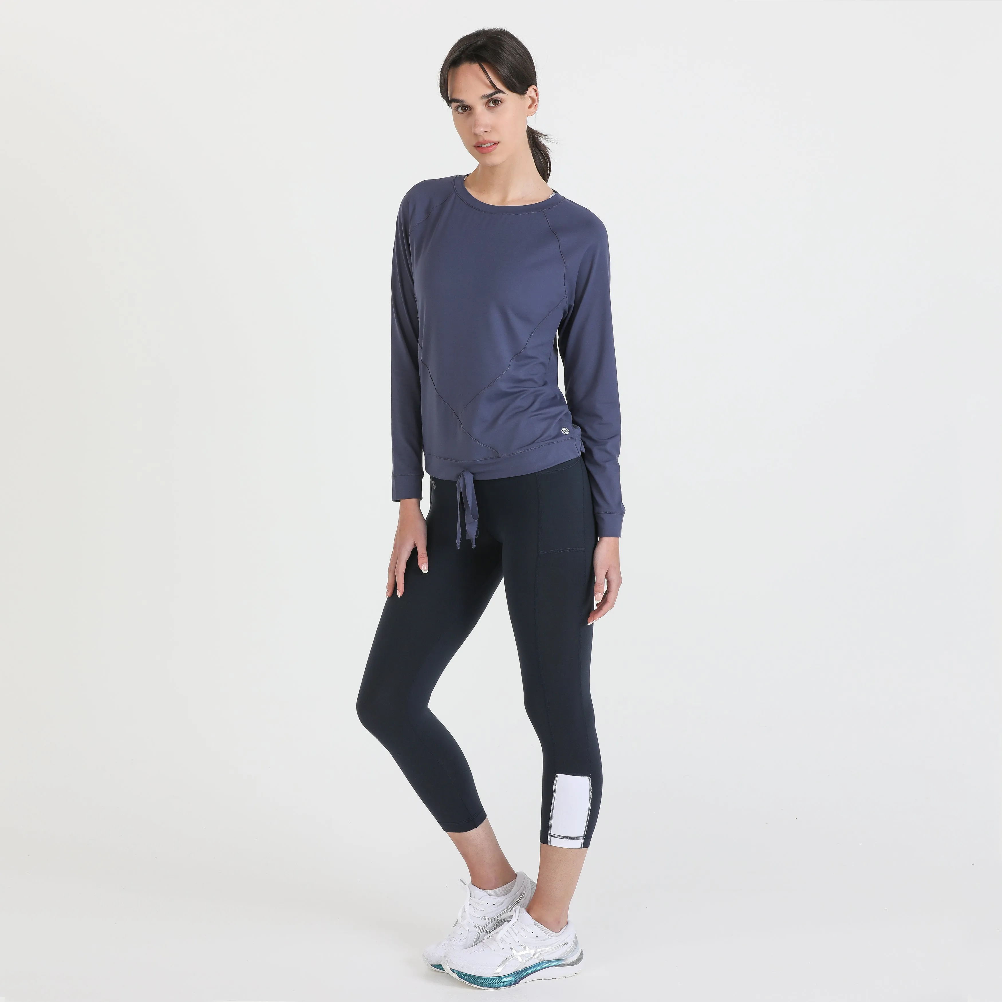 IGNITE-Long Sleeve workout top- Cadetto blue