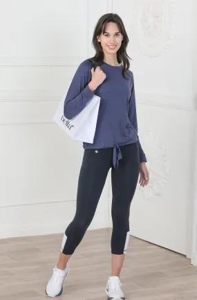 IGNITE-Long Sleeve workout top- Cadetto blue