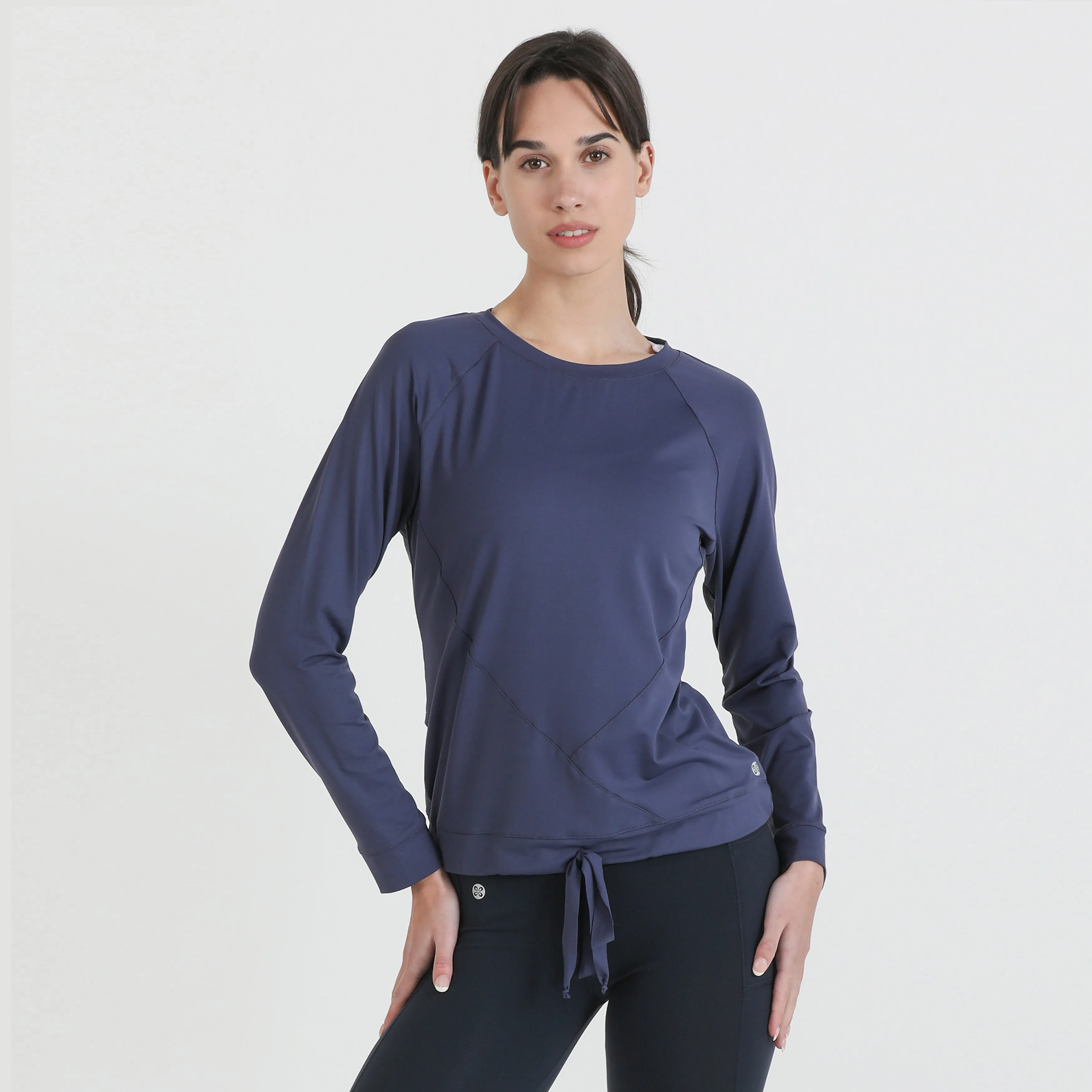 IGNITE-Long Sleeve workout top- Cadetto blue