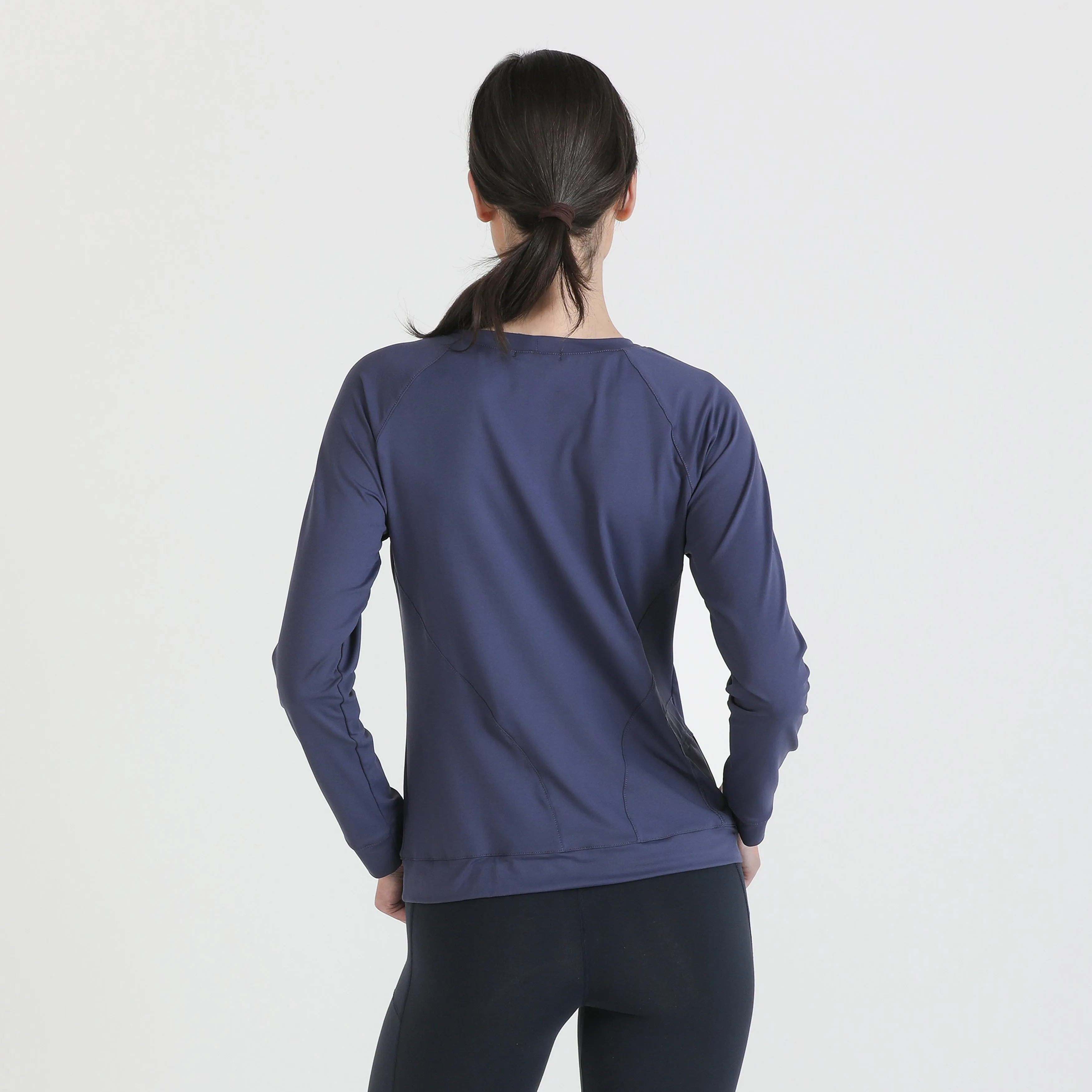 IGNITE-Long Sleeve workout top- Cadetto blue