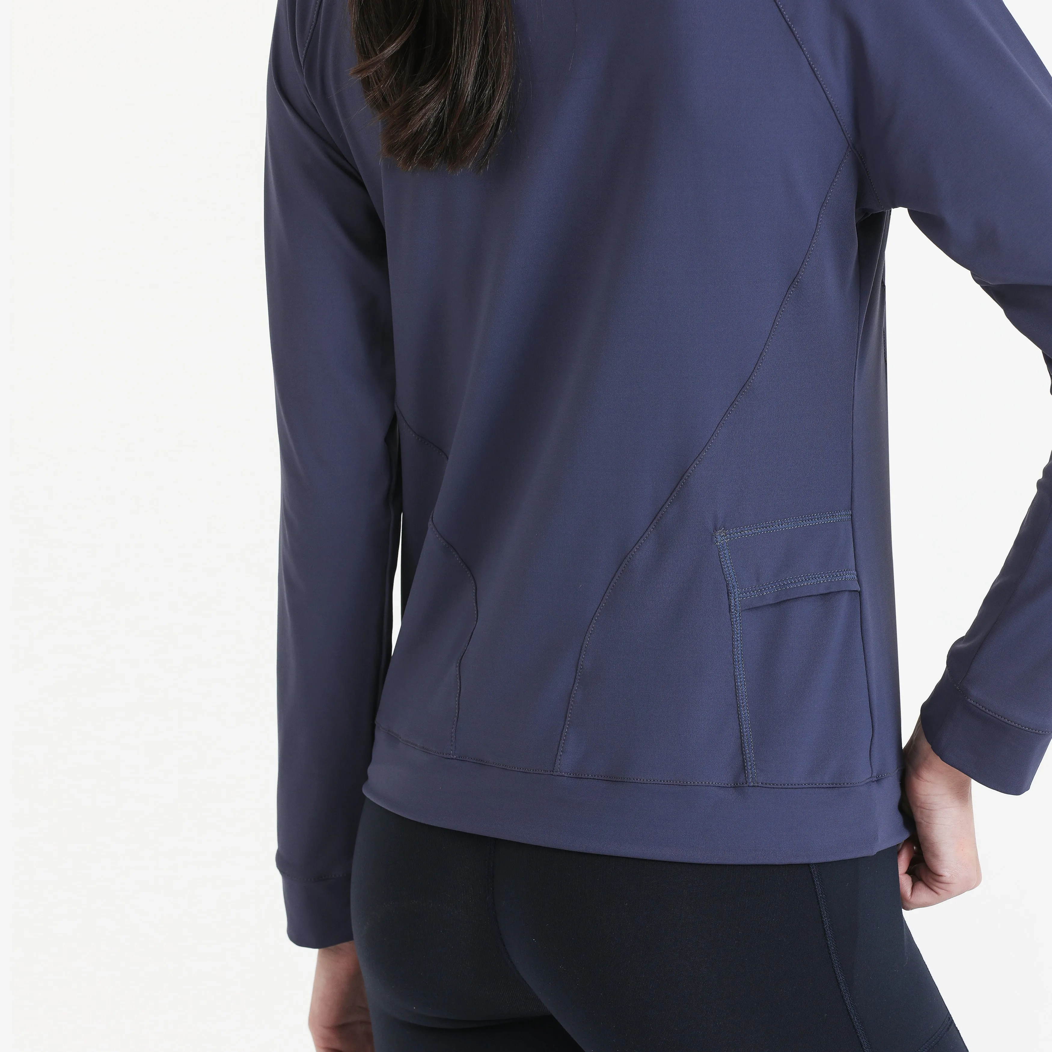 IGNITE-Long Sleeve workout top- Cadetto blue