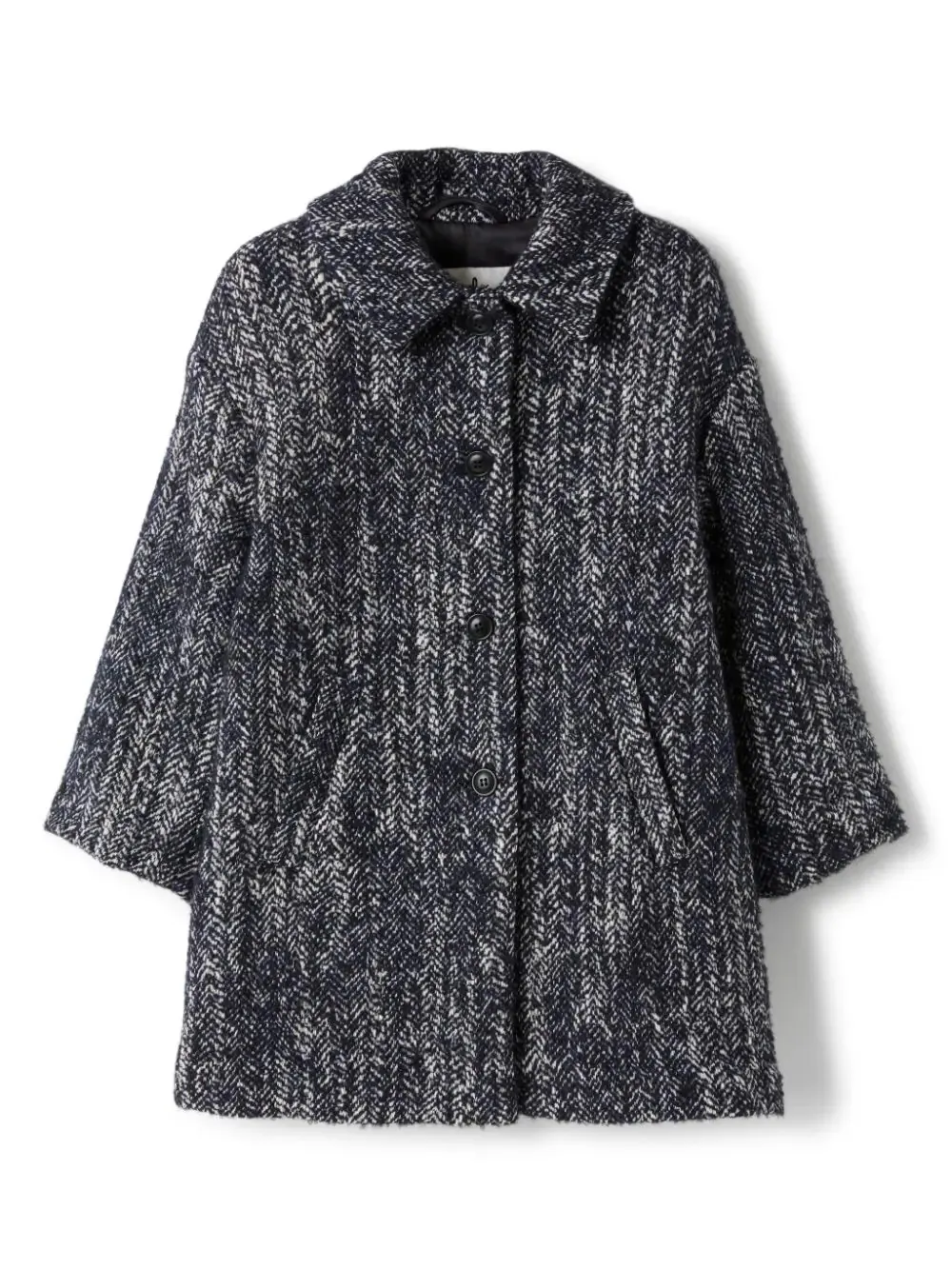 IL GUFO Blue Tweed Coat