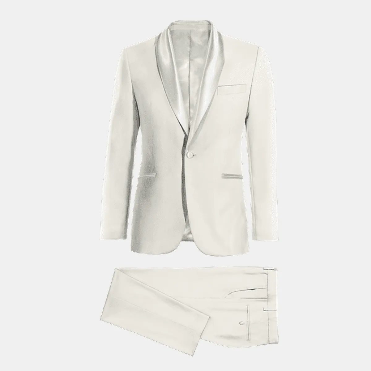 Ivory essential Tuxedo with shawl lapel