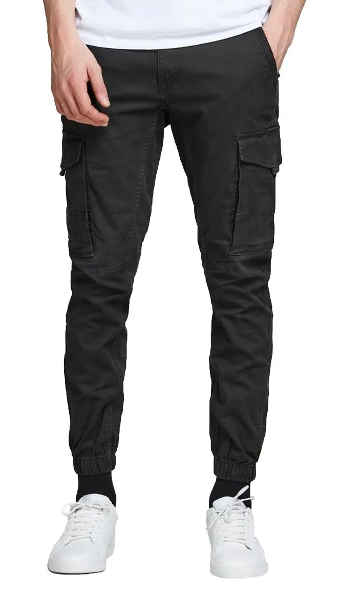 Jack & Jones Paul Flake Combat Pants Black