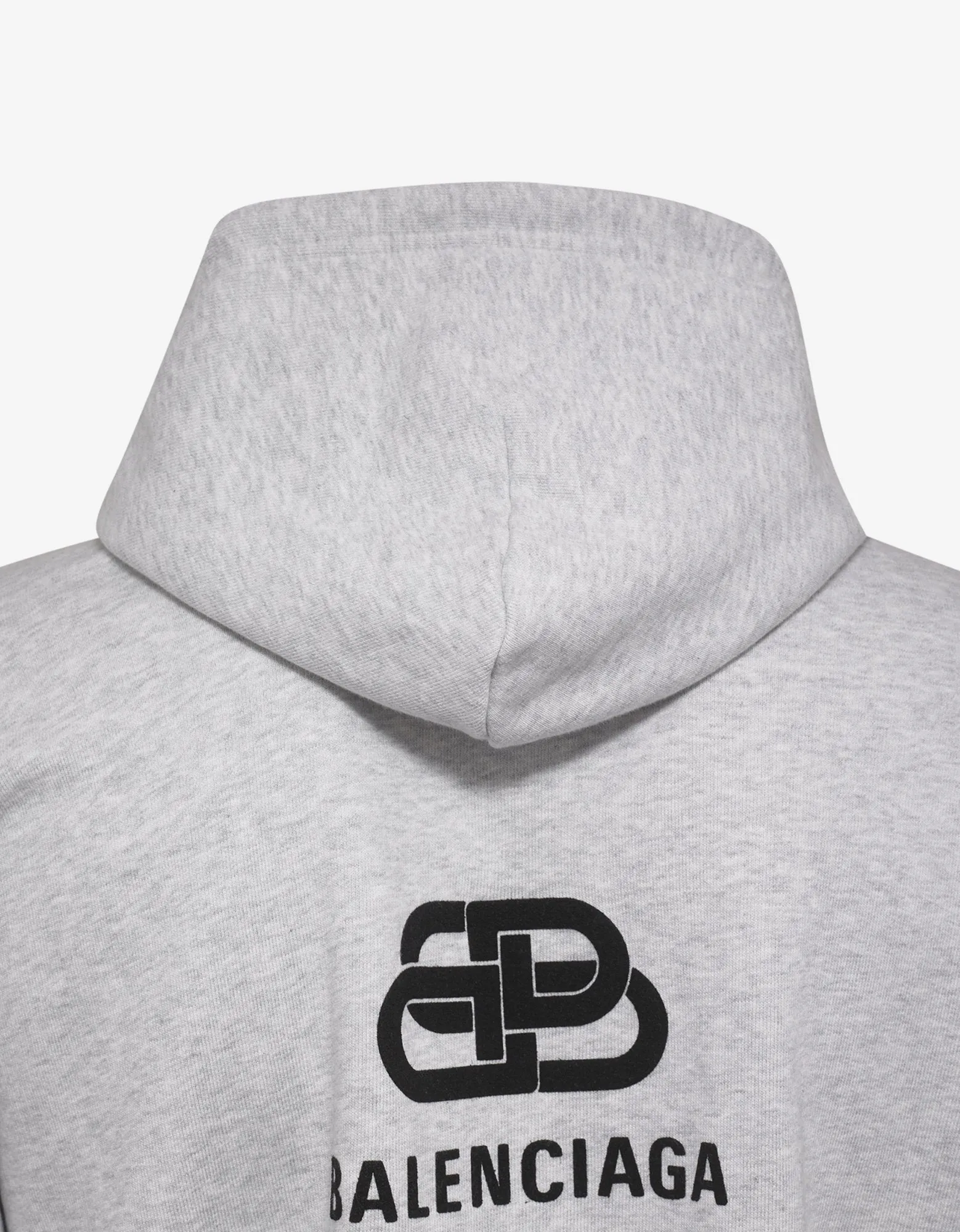 Light Grey Back BB Logo Print Hoodie