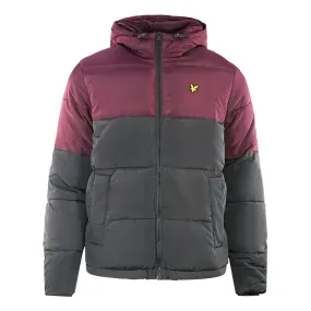 Lyle Scott Colourblock Puffer Black Jacket