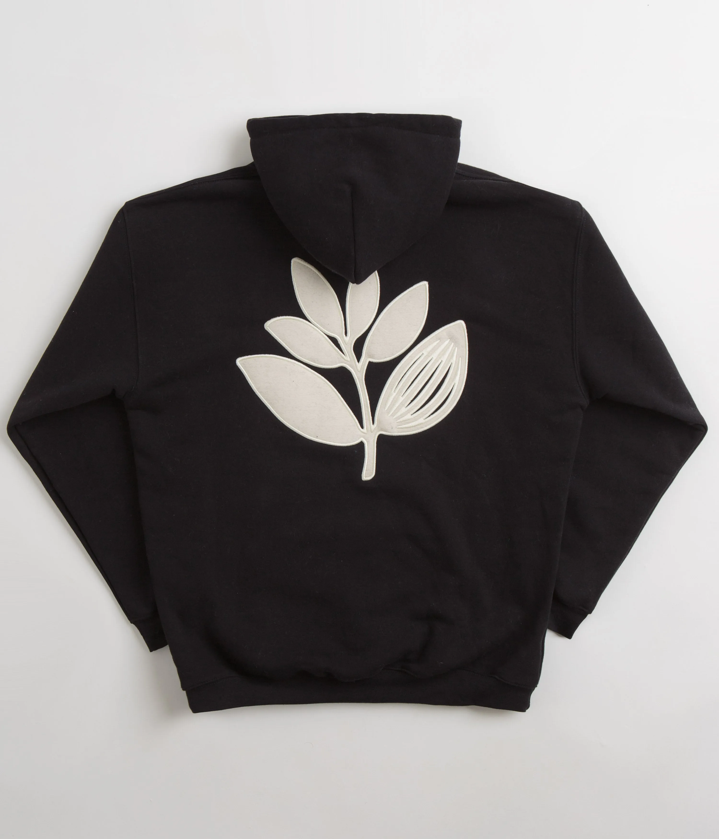 Magenta Cord Plant Hoodie - Black