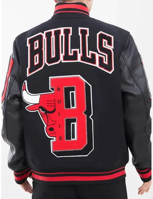 Mashup Chicago Bulls Black Varsity Jacket - William Jacket