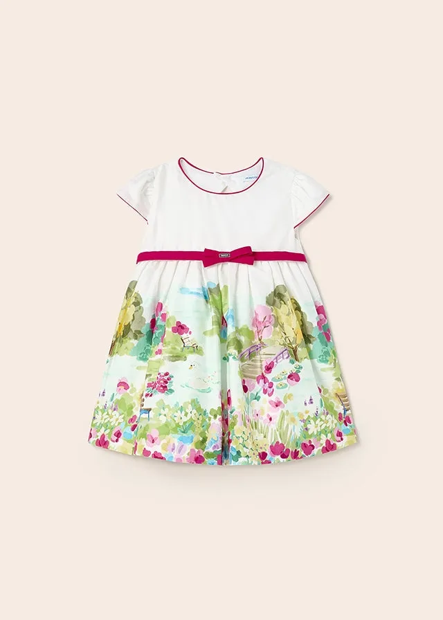 Mayoral Dress for baby girl - White