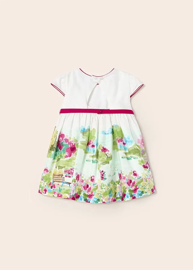 Mayoral Dress for baby girl - White