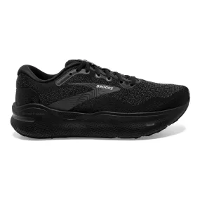 Men's Brooks Ghost Max, Black/Black/Ebony, 7 D Medium