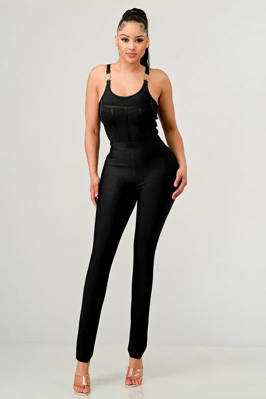 Midnight Divva Bandage Jumpsuit