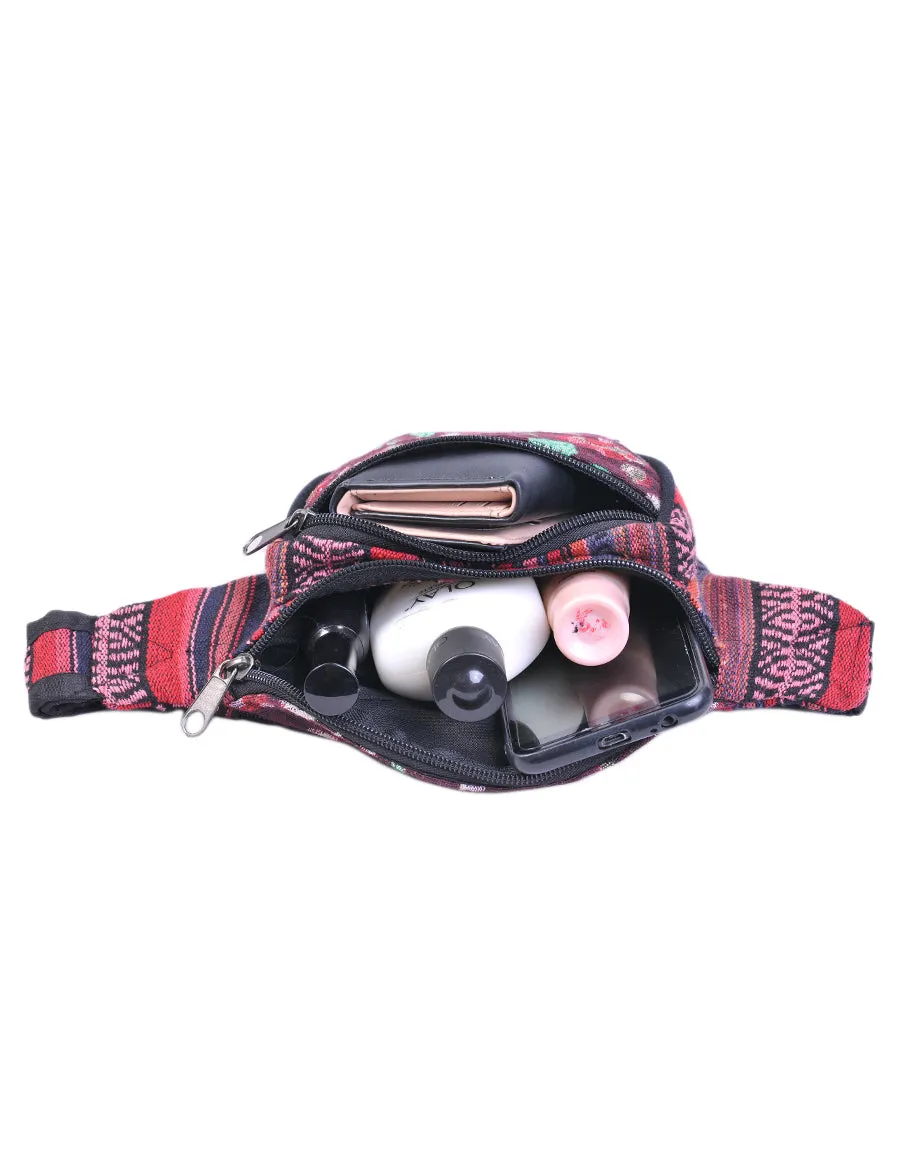 Mushroom Print Cotton Fanny Pack