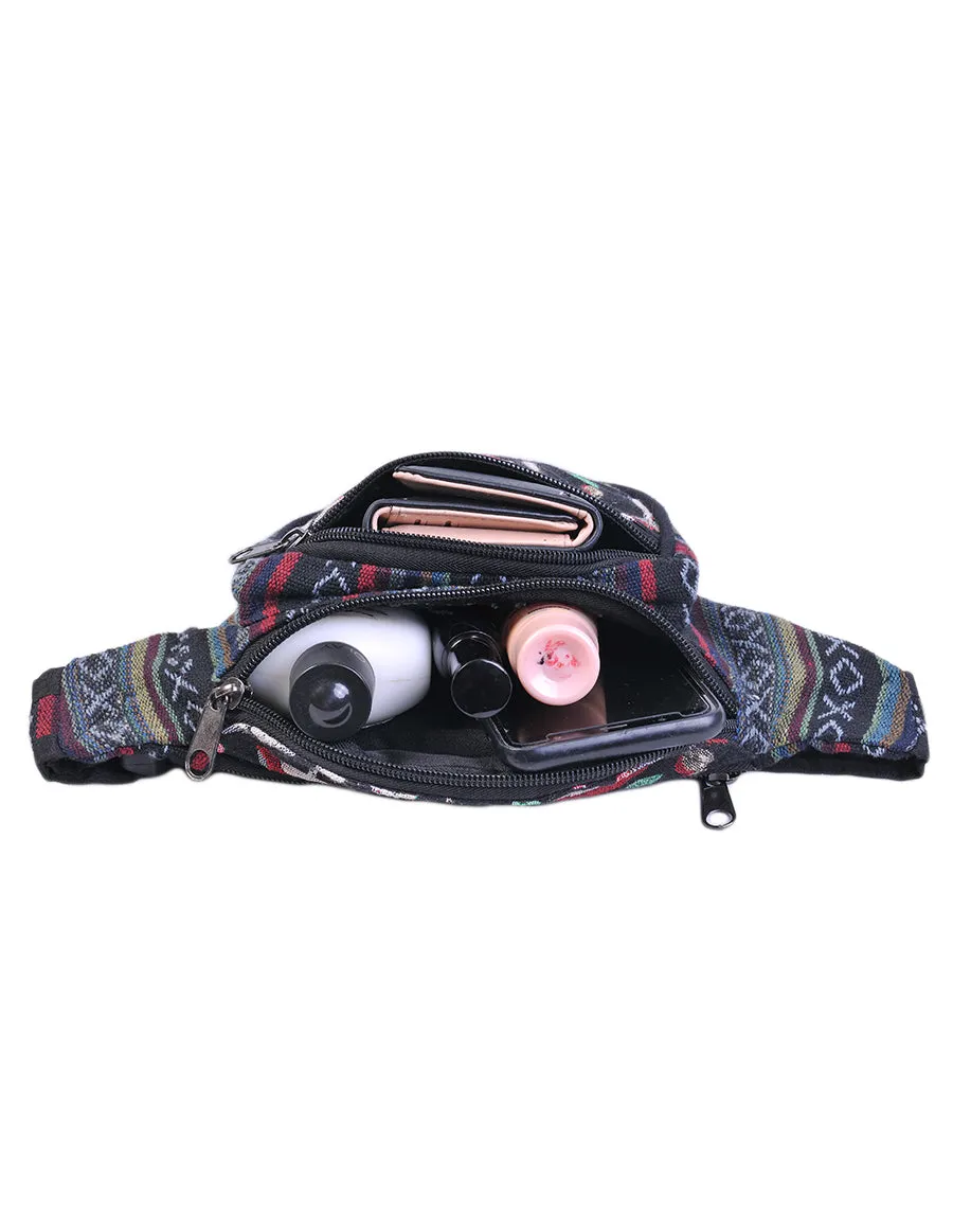 Mushroom Print Cotton Fanny Pack