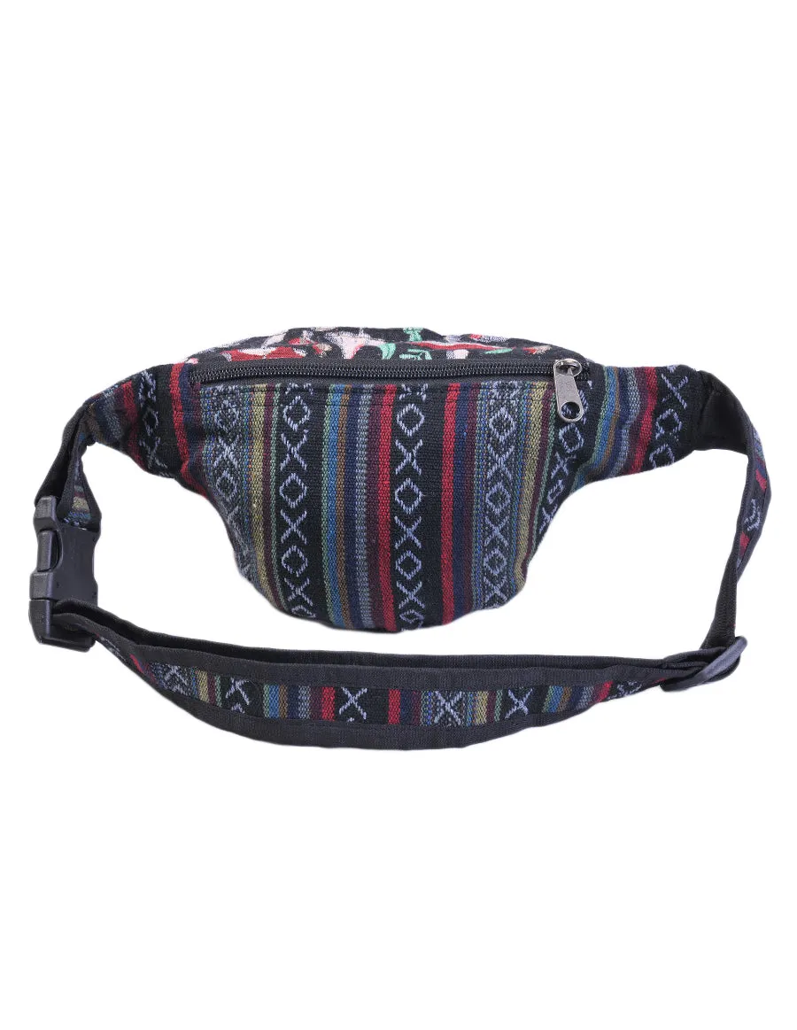 Mushroom Print Cotton Fanny Pack