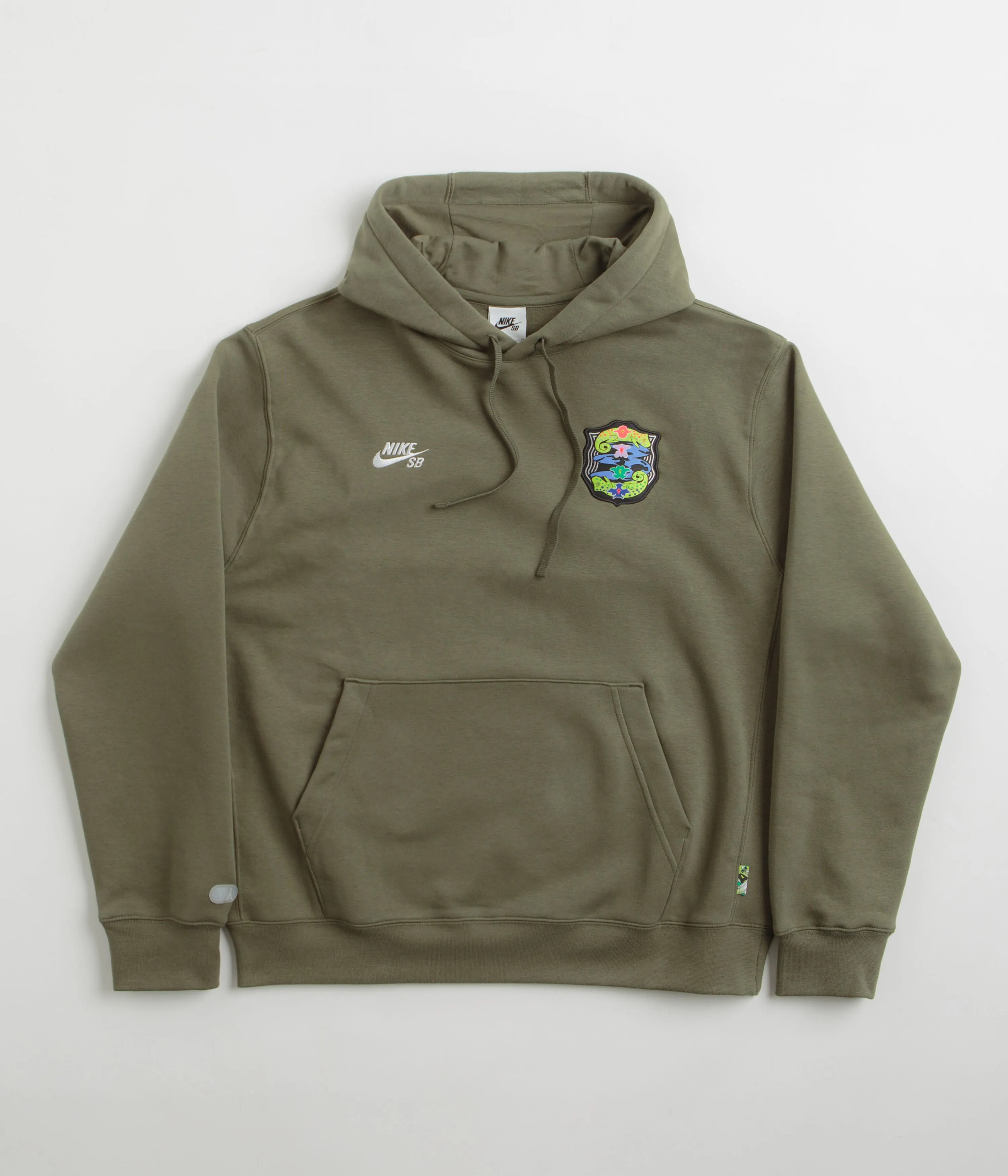 Nike SB Agnostic Hoodie - Medium Olive / White