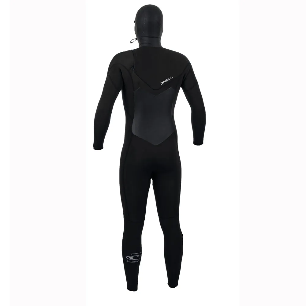 O'Neill Epic 6/5/4mm Chest Zip Full Wetsuit With Hood - Black/Bl