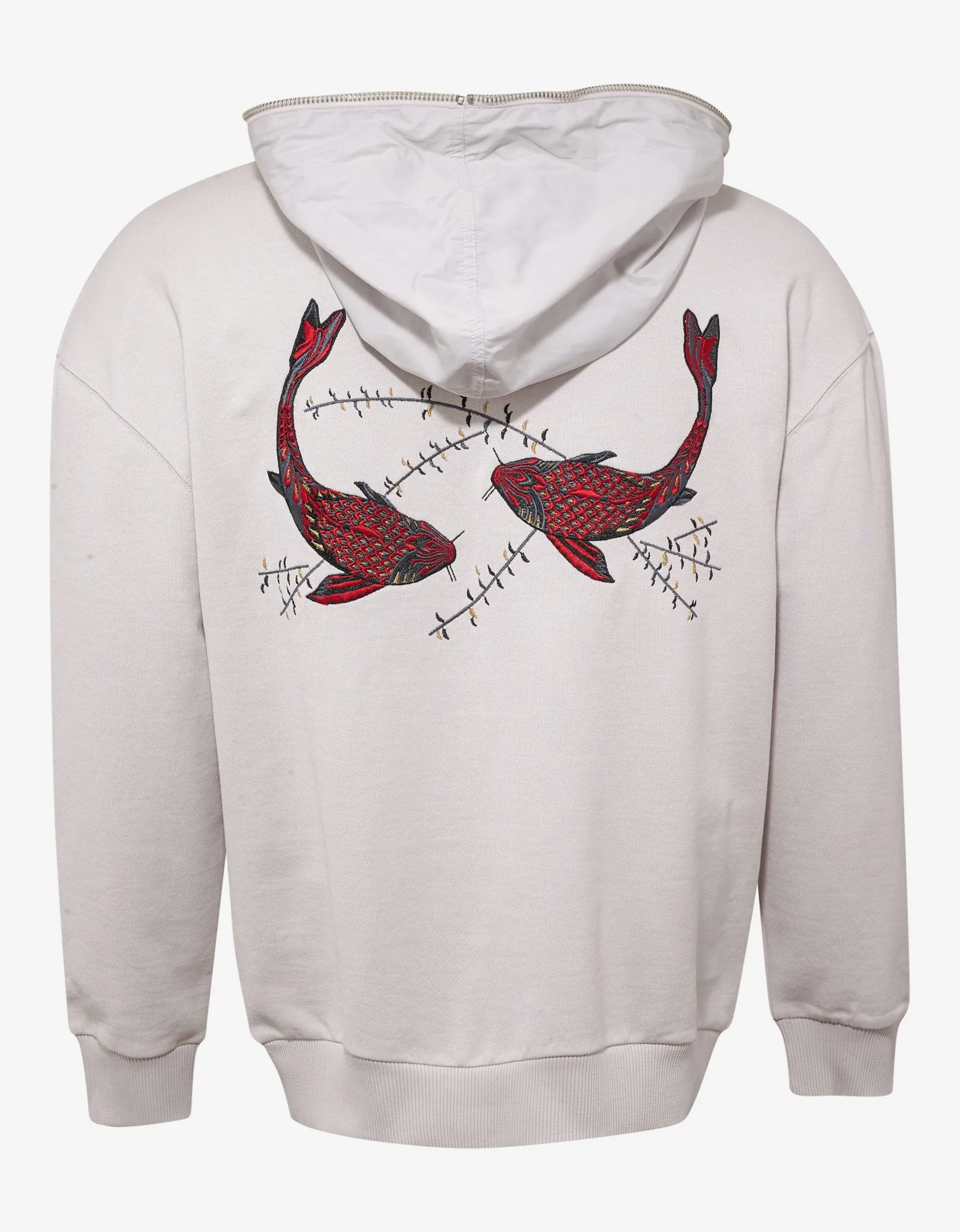 Off-White Koi Fish Embroidery Hoodie