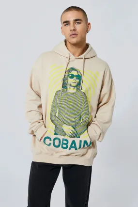 Oversized Kurt Cobain License Hoodie | boohooMAN UK