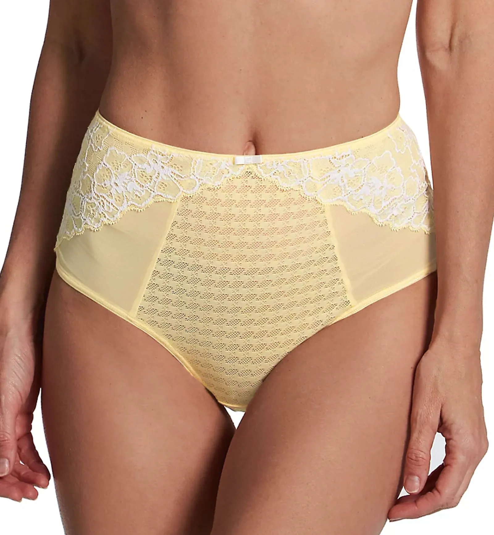 Panache Envy Deep Brief (7283) - Lemon/White