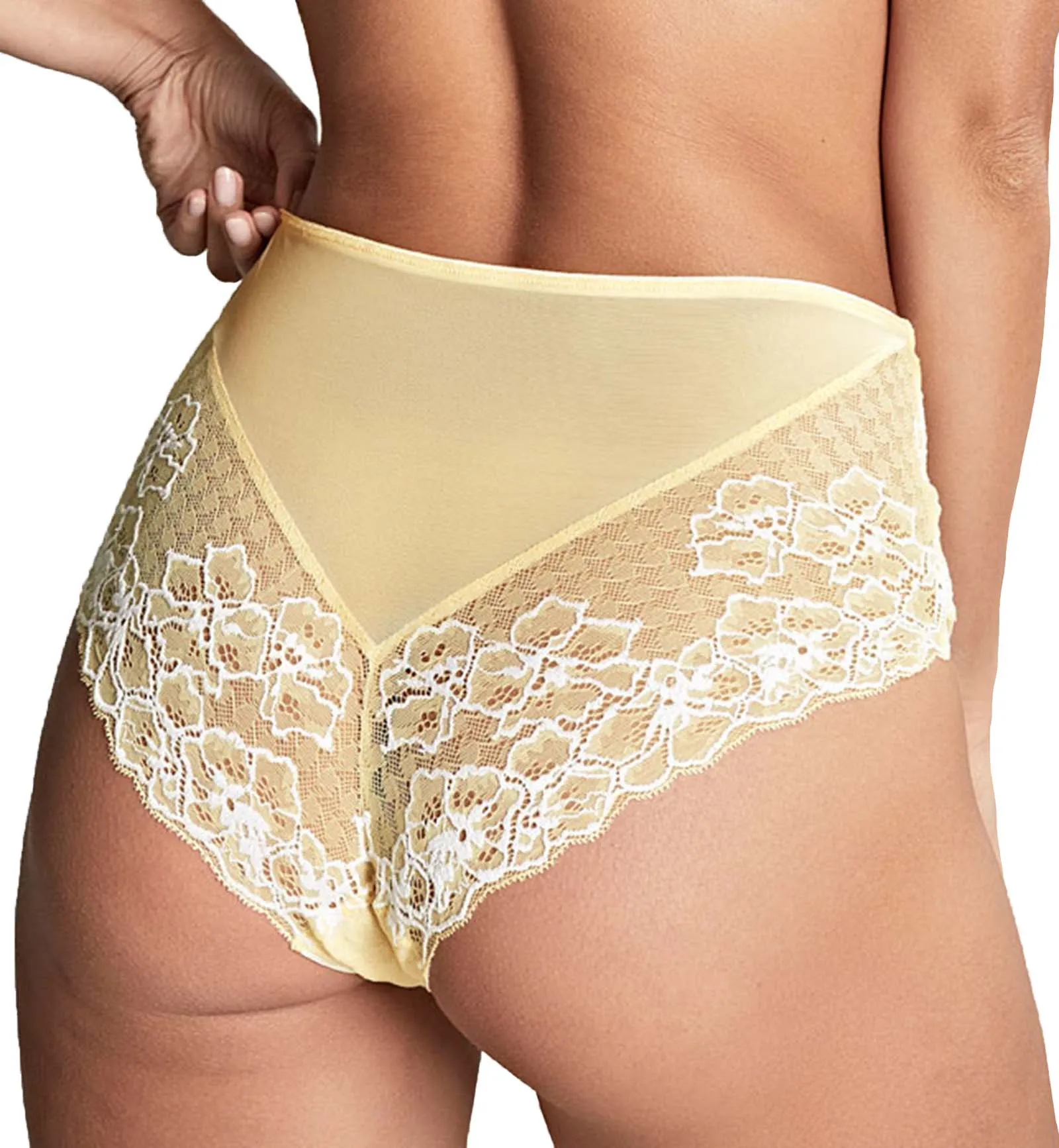 Panache Envy Deep Brief (7283) - Lemon/White