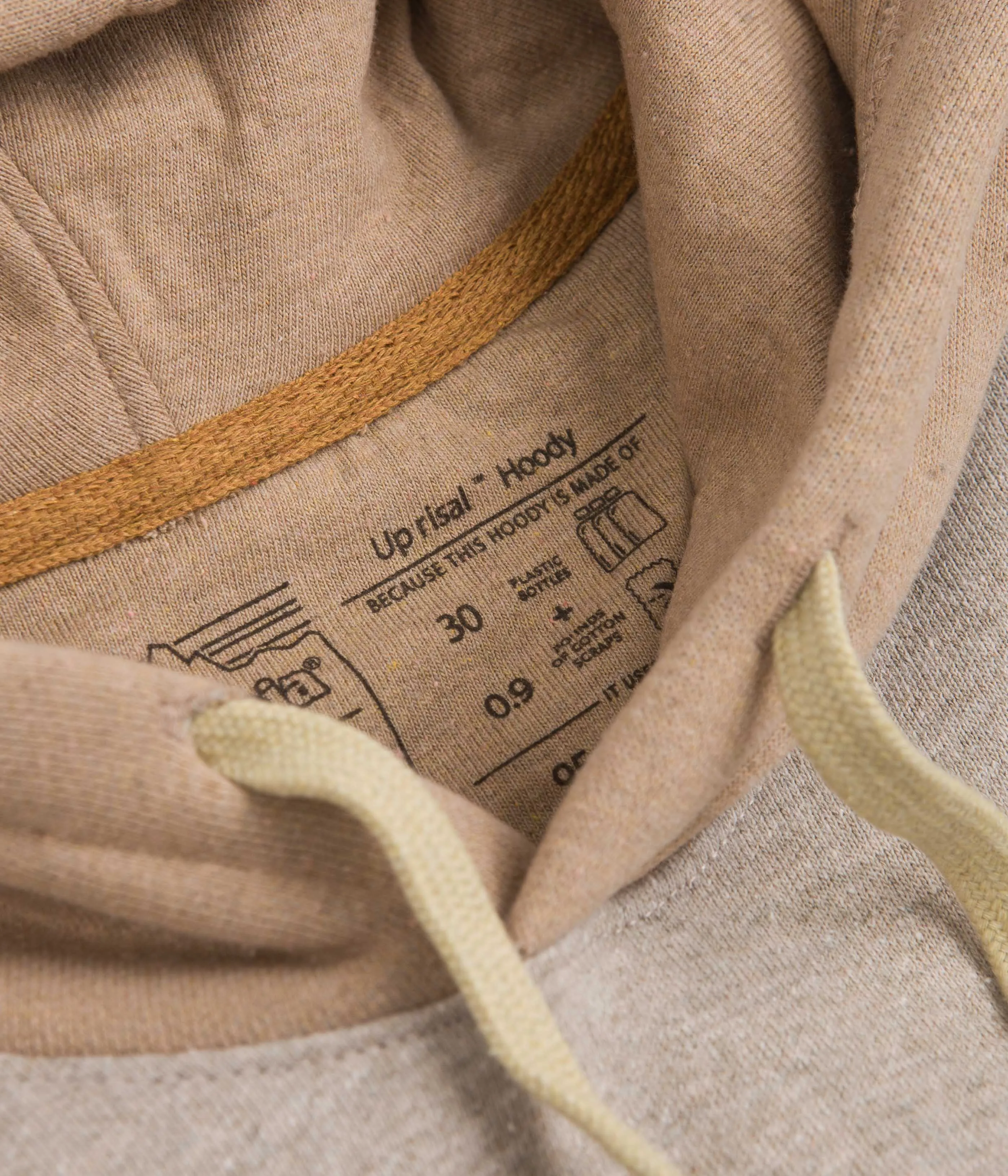 Patagonia Line Logo Ridge Stripe Uprisal Hoodie - Shroom Taupe