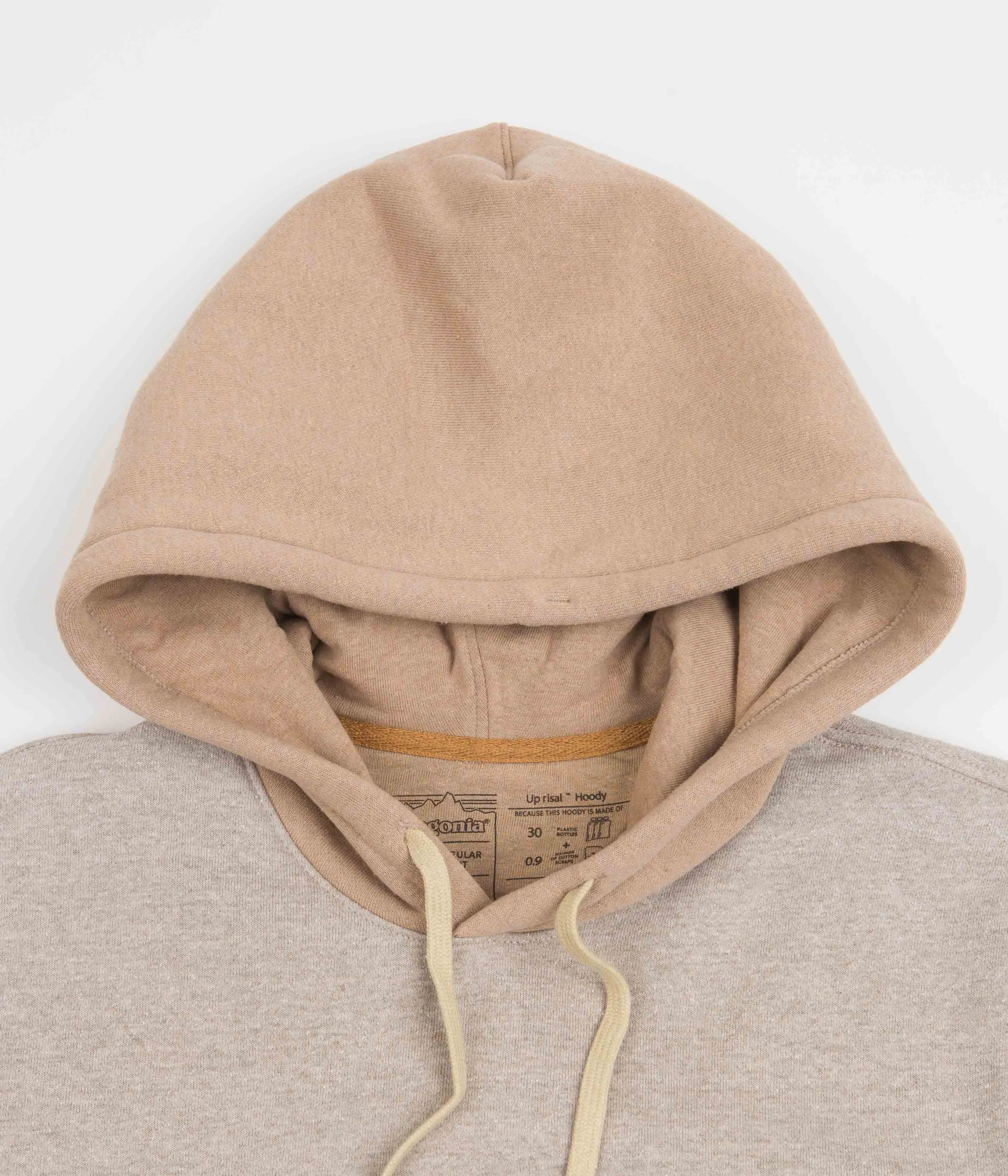 Patagonia Line Logo Ridge Stripe Uprisal Hoodie - Shroom Taupe