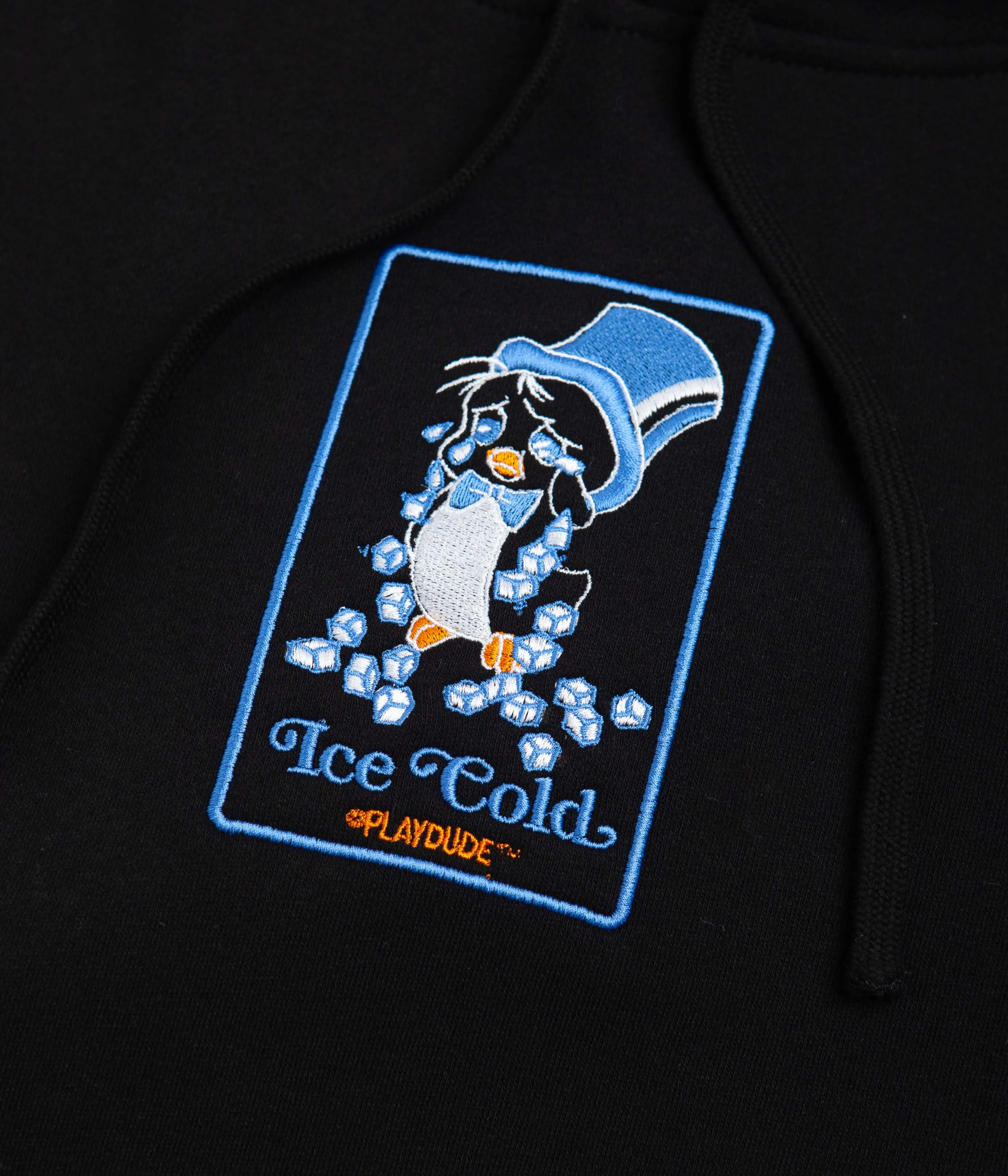 Playdude Ice Cold Embroidered Hoodie - Black