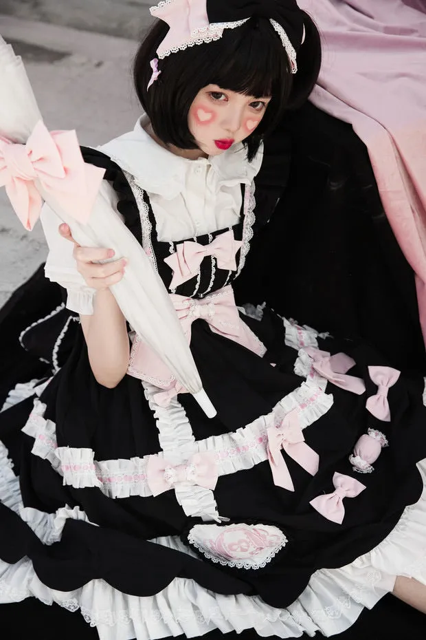 pre order macaroon soy milk lolita JSK dress