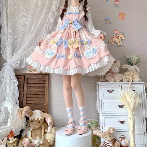 pre order macaroon soy milk lolita JSK dress