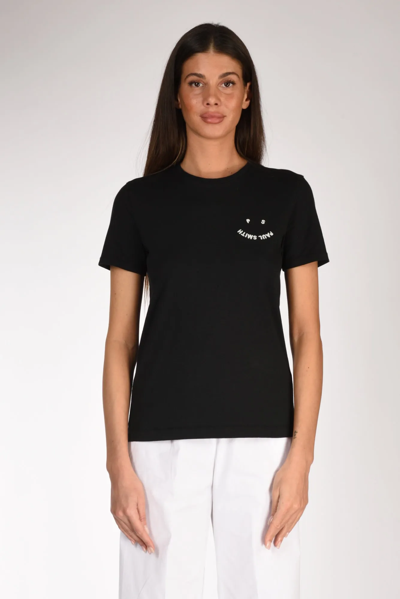 P.s. Paul Smith Tshirt Stampa Nero Donna