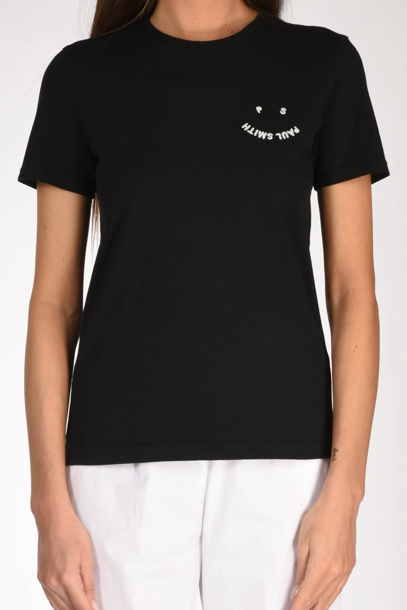 P.s. Paul Smith Tshirt Stampa Nero Donna