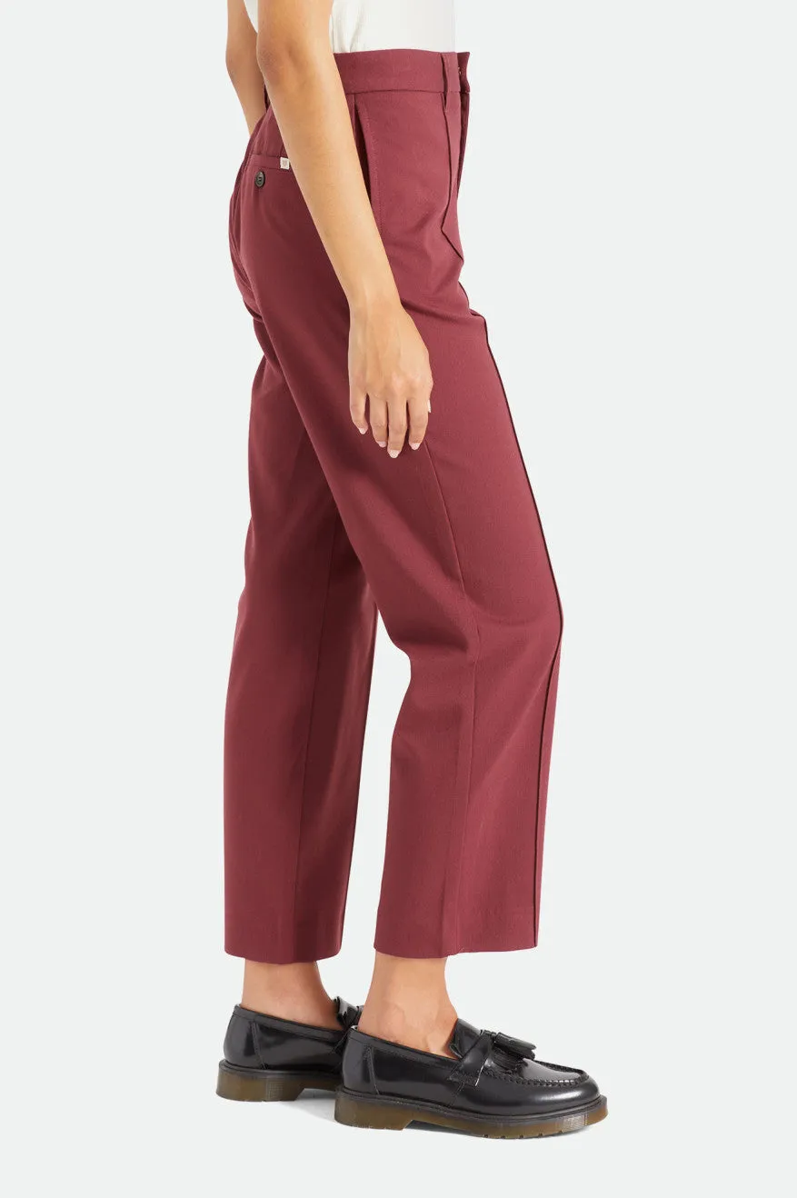 Retro Trouser Pant - Mahogany